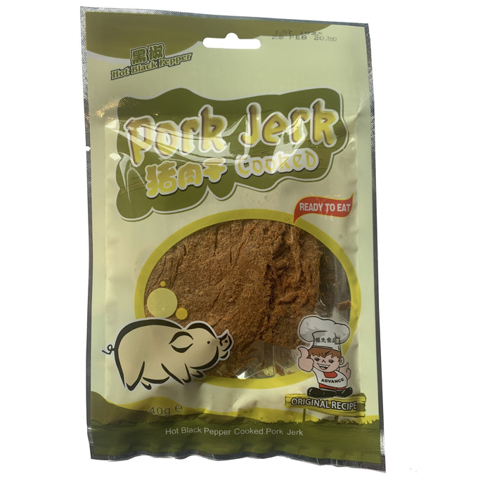 ADVANCE HOT BLACK PEPPER PORK 40G 黑椒猪肉干