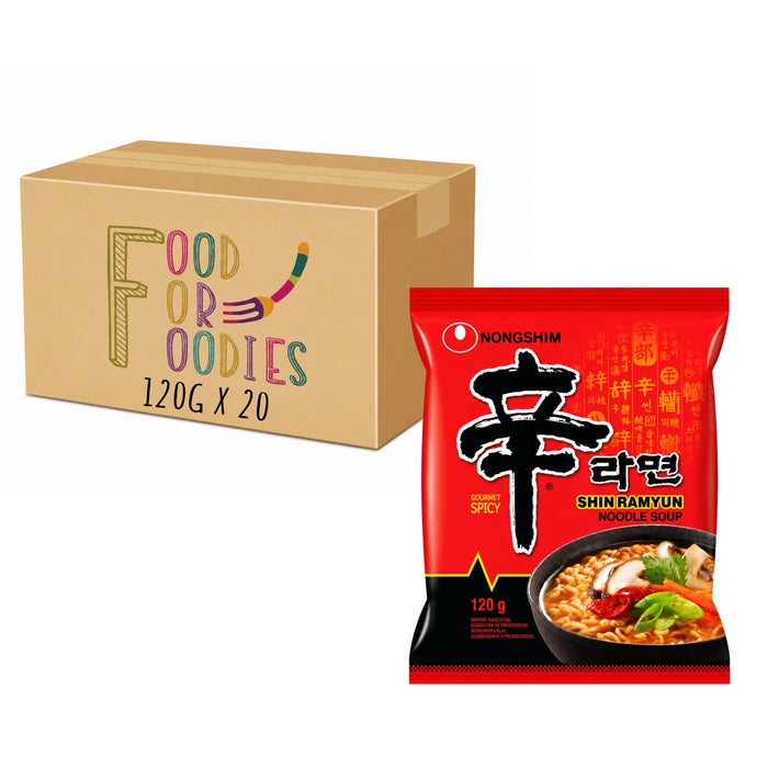 NONGSHIM SHIN RAMYUN NOODLE, CASE OF 20 農心 辛拉麵 (MAX. 3 CASES PER CUSTOMER)