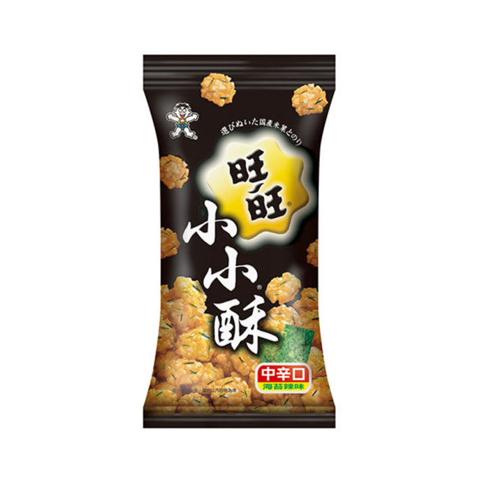 WANT WANT SEAWEED MINI SENBEI RICE CRACKERS 60G 旺旺 小小酥 (海苔辣味)
