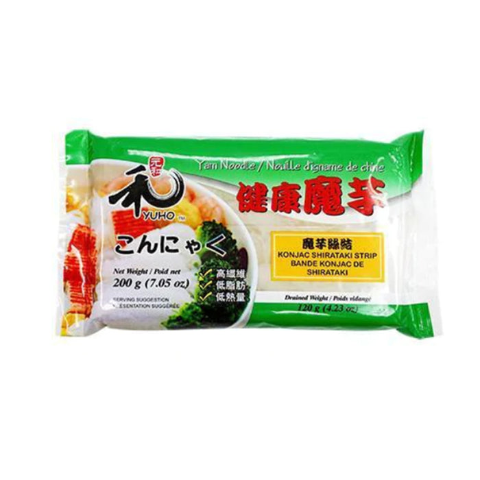 YUHO KONJAC SHIRATAKI STRIP - 200G 元與健康蒟蒻絲結