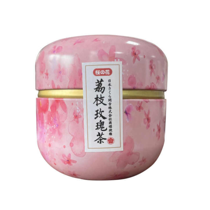 KAKOO LYCHEE ROSE BLACK TEA BAGS 36G 開古日本櫻花小花罐荔枝玫瑰花茶