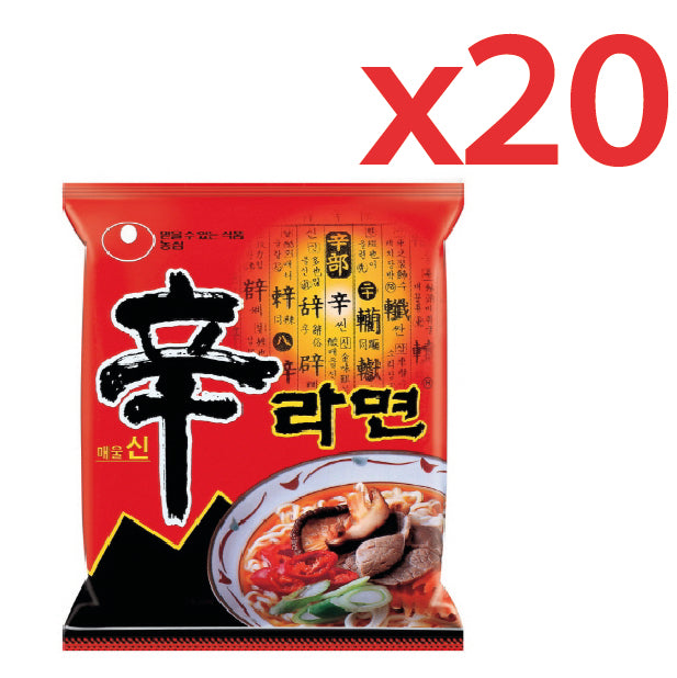 NONGSHIM SHIN RAMYUN NOODLE, Case of 20