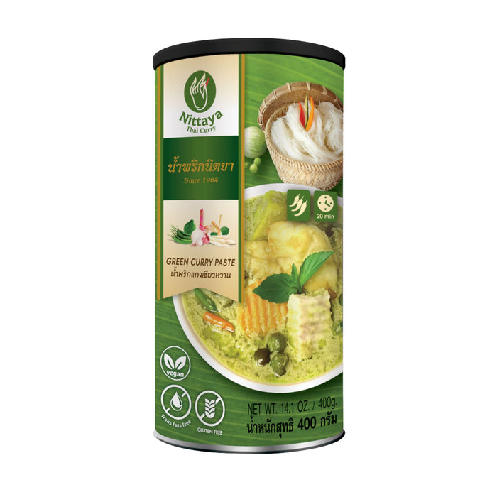NITTAYA VEGAN GREEN CURRY PASTE 400G