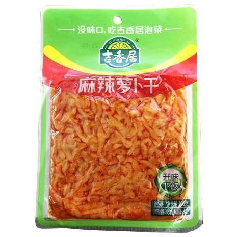 JI XIANG JU SPICY DRIED TURNIP 106G 吉香居麻辣萝卜干