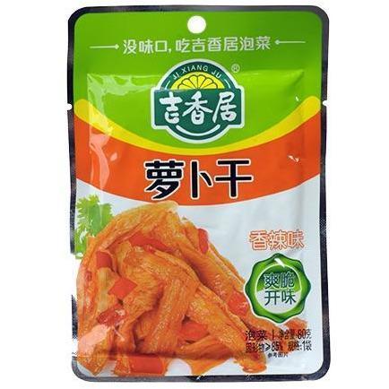 JI XIANG JU SPICY DRIED TURNIP 80G 吉香居香辣味萝卜干