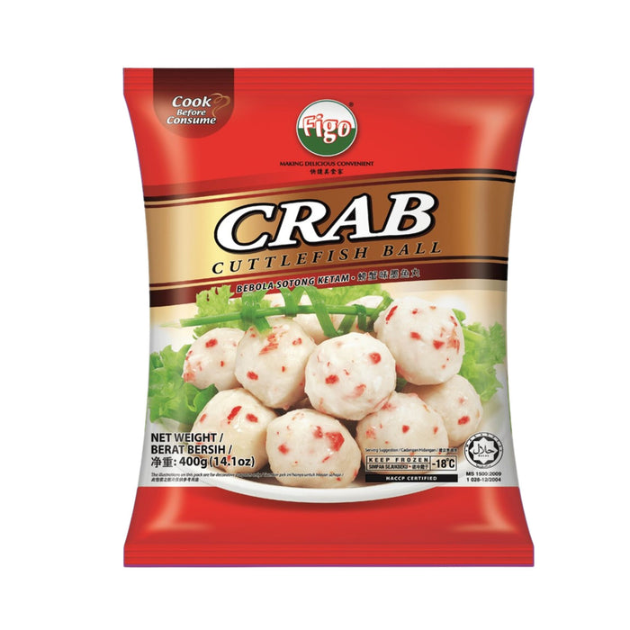 FIGO CRAB CUTTLEFISH BALL 400G 飛哥螃蟹味墨魚丸