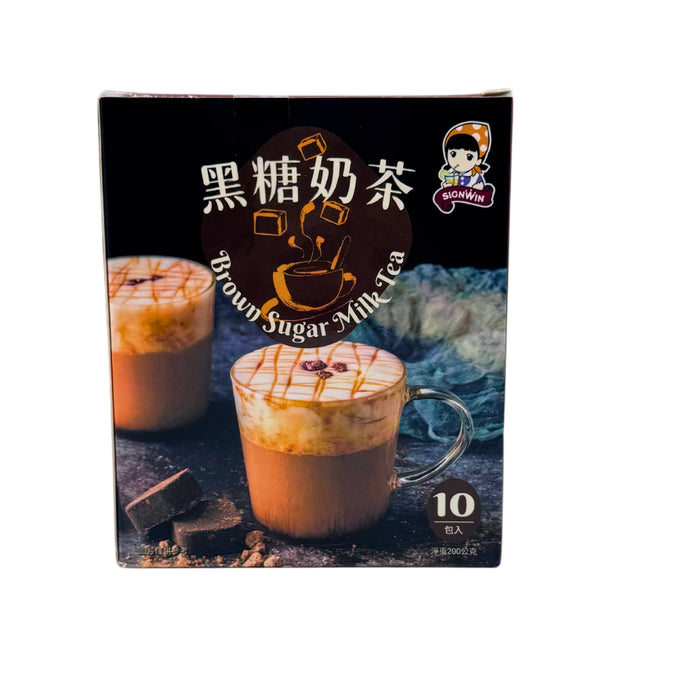 SIGN WIN BROWN SUGAR MILK TEA POWDER 200G
