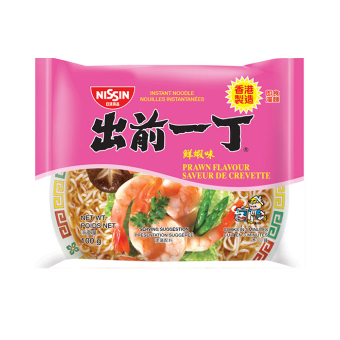 NISSIN PRAWN FLAVOUR HK INSTANT NOODLE 100G (BBD 20/08/25)