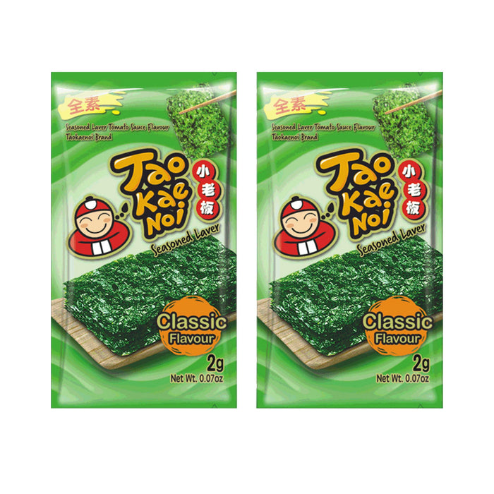 TAO KAE NOI CLASSIC FLAVOUR SEASONED SEAWEED LAVER 16G
