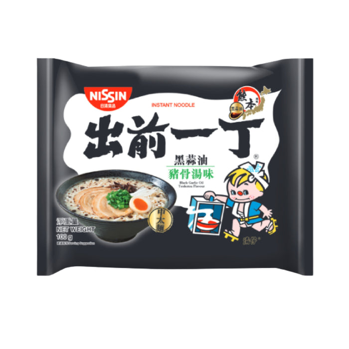 NISSIN BLACK GARLIC TONKOTSU HK RAMEN 100G 出前一丁 黑蒜油豬骨味湯麵