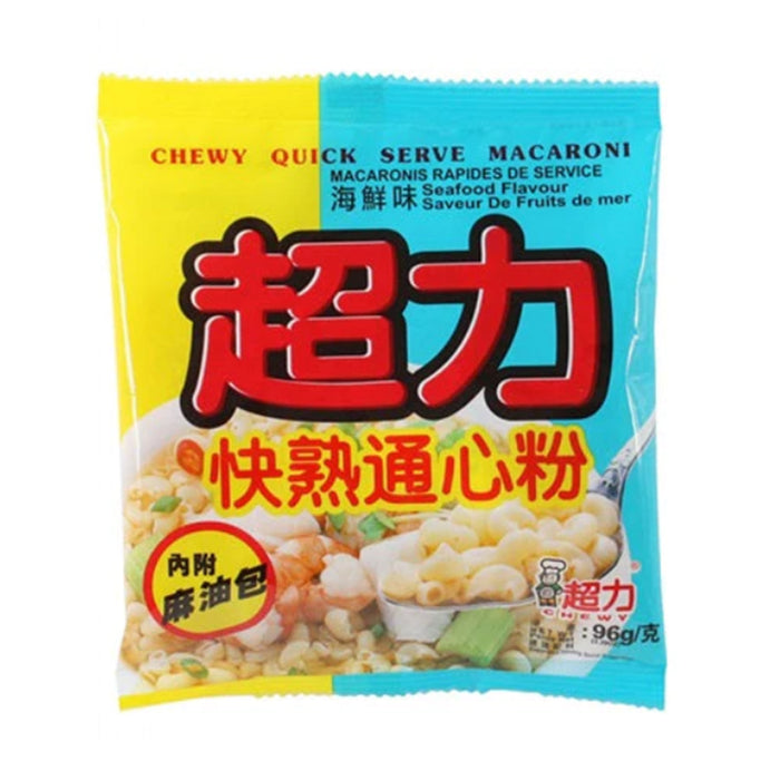 CHEWY QUICK SERVE SEAFOOD FLAVOUR MACARONI 96G 超力快熟海鮮味通心粉