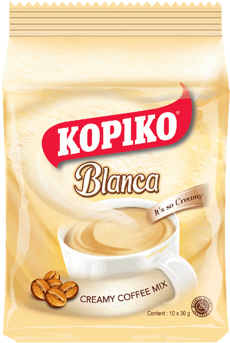 KOPIKO BLANCA CREAMY COFFEE MIX - 10 Sachets (10x30G)