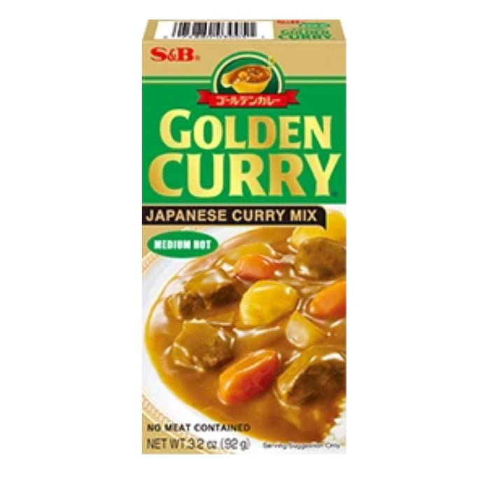 S&B MEDIUM HOT CURRY 92G