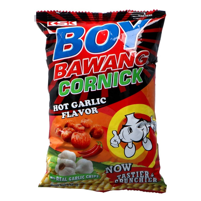 BOY BAWANG HOT GARLIC FLAVOUR CORNICK - 100G