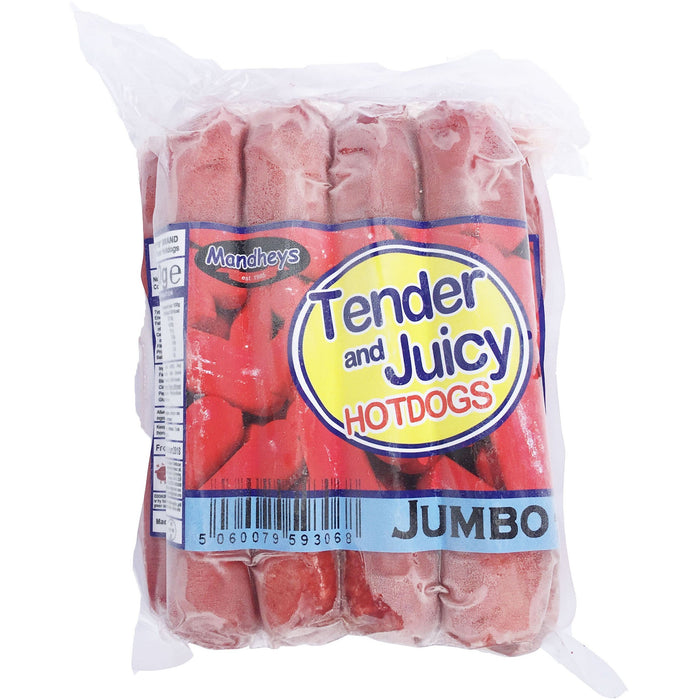 MANDHEY'S JUMBO PORK HOTDOGS 750G
