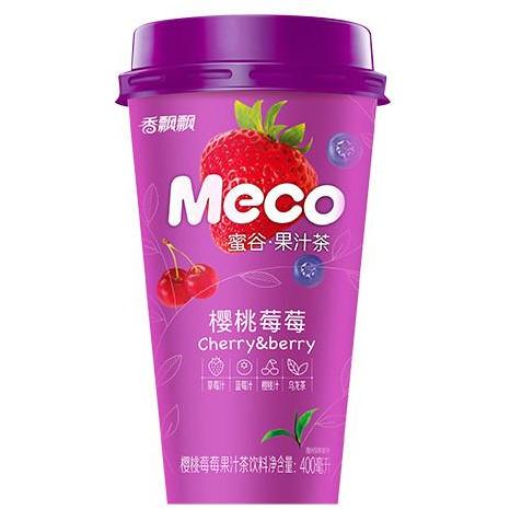 MECO 樱桃浆果味茶 400ML MECO 果汁茶(樱桃莓莓)
