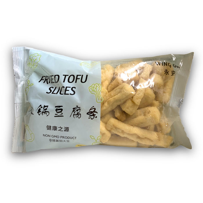 WING ON FRIED TOFU SLICES 150G 永安火锅豆腐条