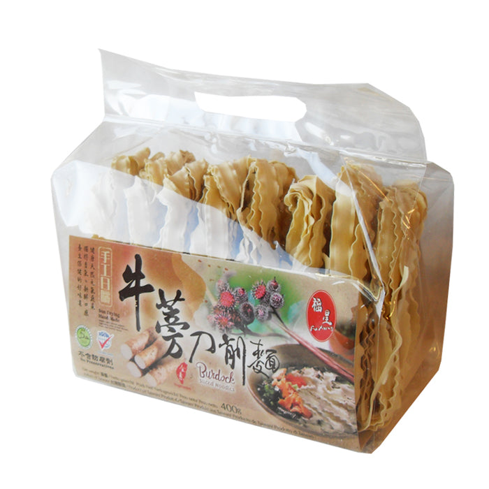 FU XING BURDOCK SLICED NOODLES 400G 福星牛蒡刀削麵