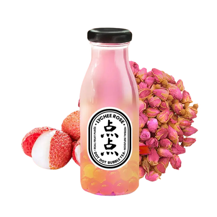 DOT DOT LYCHEE ROSE BUBBLE TEA 250ML