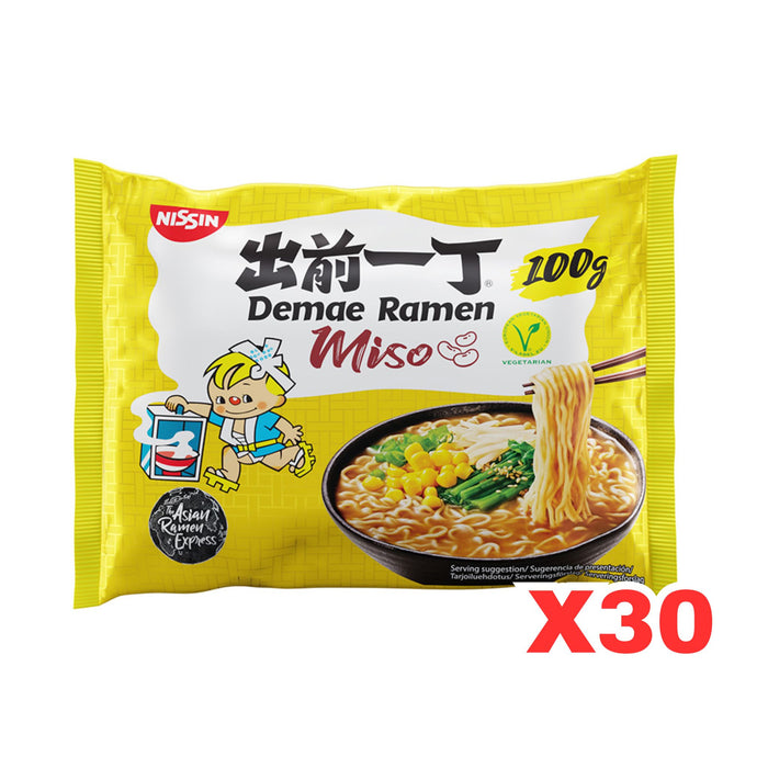NISSIN MISO INSTANT NOODLE 100G, CASE OF 30