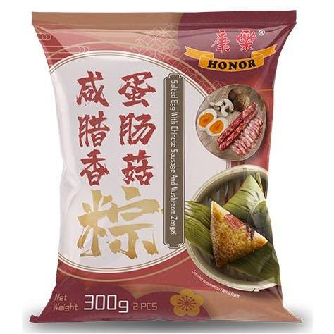 HONOR ZONGZI SALTED EGG WITH CHINESE SAUSAGE MUSHROOM 300G 康乐咸蛋腊肠香菇粽