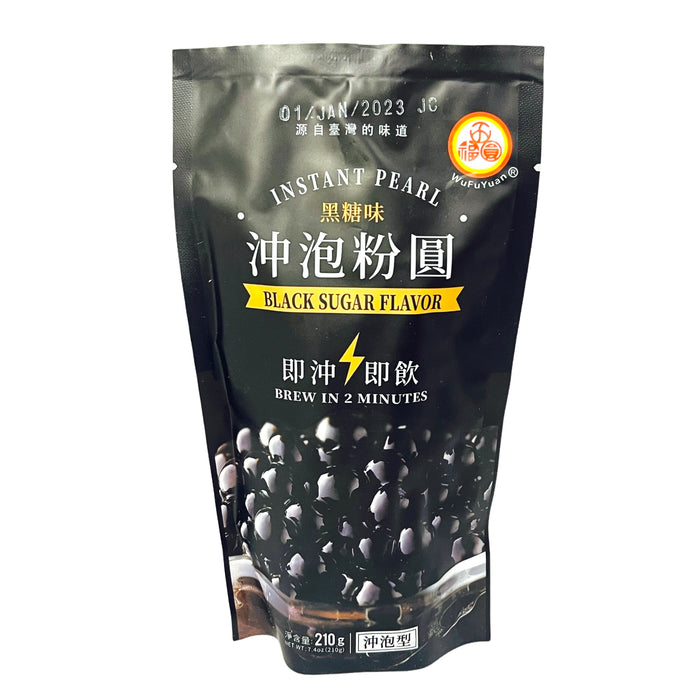 五福園即溶珍珠黑糖味加甜味劑210G 五福圓珍珠粉圓黑糖味