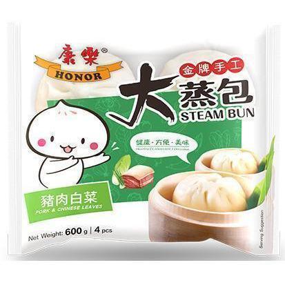 HONOR PORK WITH CHINESE LEAVES BUN 600G 康樂包子-豬肉白菜