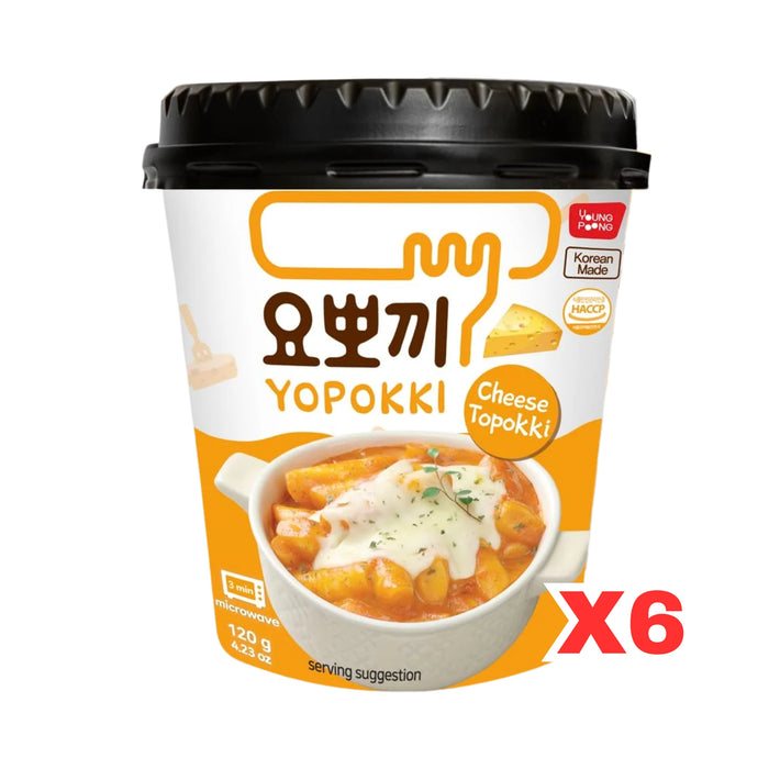 YOUNG POONG YOPOKKI CHEESE TOPOKKI CUP 120G, CASE OF 6