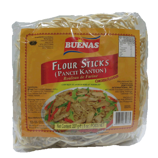 BUENAS FLAVOR CHICKEN PANCIT CANTON 227G 防疫面条鸡味