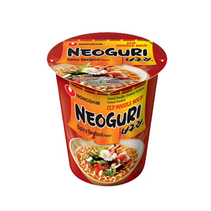 NONGSHIM NEOGURI SPICY SEAFOOD FLAVOUR CUP 62G NONGSHIM辣海鲜面 (小桶)