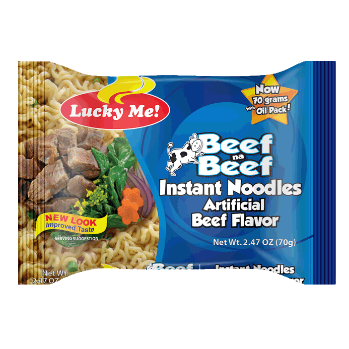 LUCKY ME BEEF NOODLES 55G