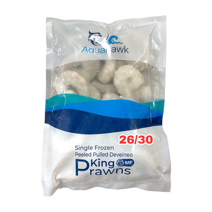 AQUAHAWK 26/30 单只速冻去皮去肠虾 - 700G 净重