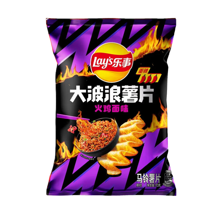 LAY'S SPICY CHICKEN NOODLE POTATO CRISPS 70G