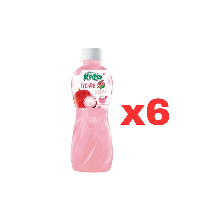 KATO LYCHEE NATA DE COCO, PACK OF 6