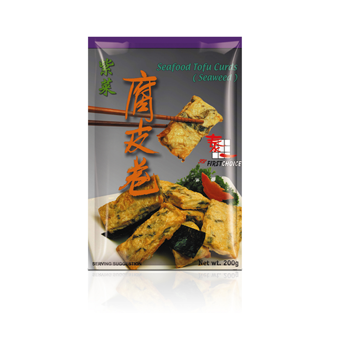 FIRST CHOICE SEAWEED TOFU CURD 200G 泰一紫菜腐皮卷