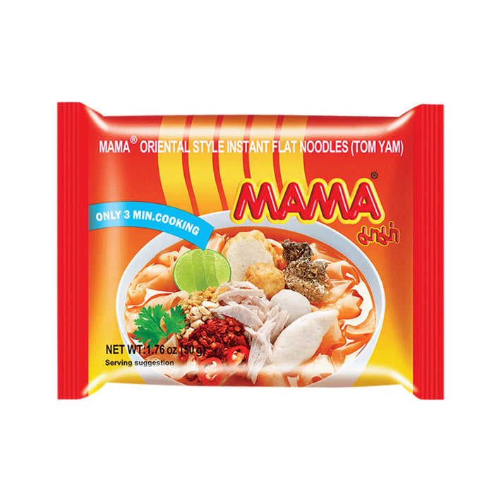 MAMA TOM YUM INSTANT FLAT 10MM NOODLES 50G