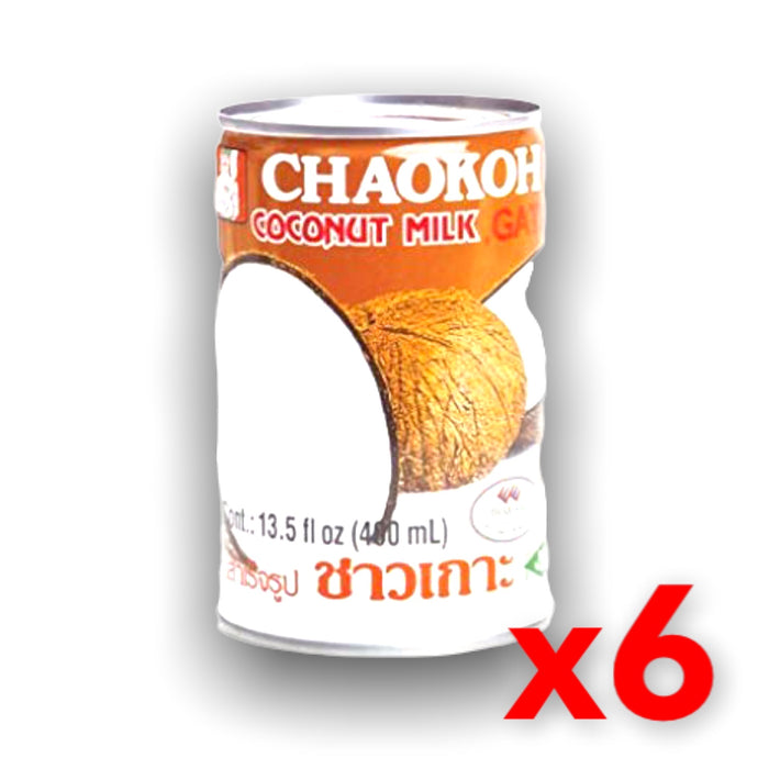CHAOKOH COCONUT MILK, Pack of 6