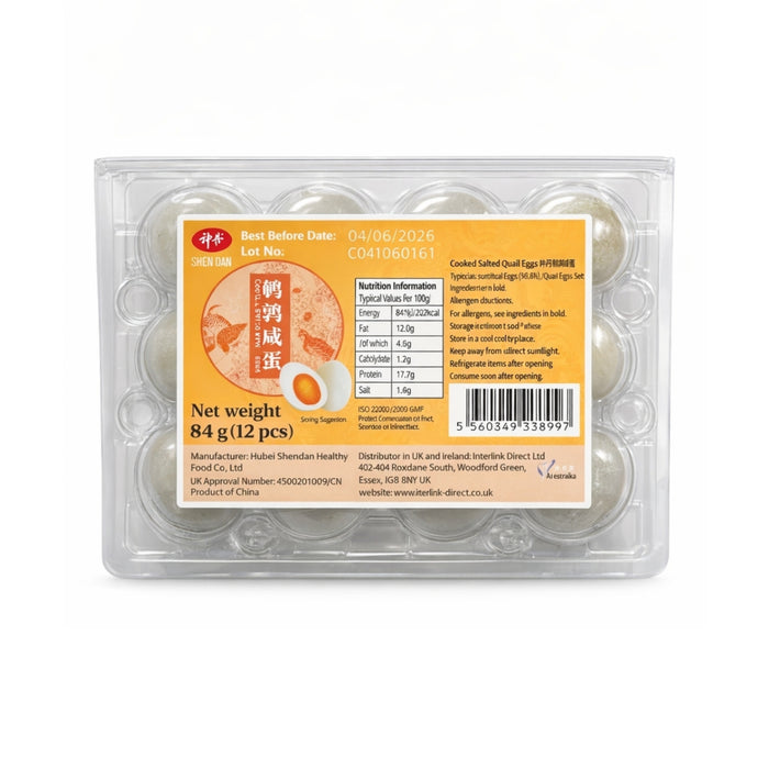 SHEN DAN COOKED SALTED QUAIL EGGS 84G