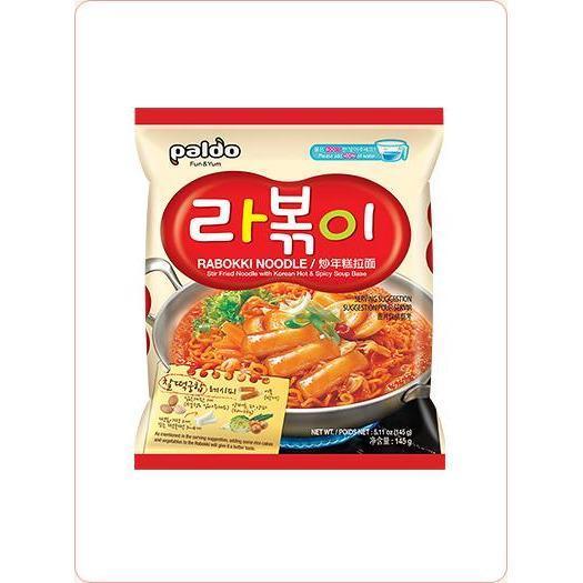 PALDO HOT & SPICY RABOKKI NOODLE 145G