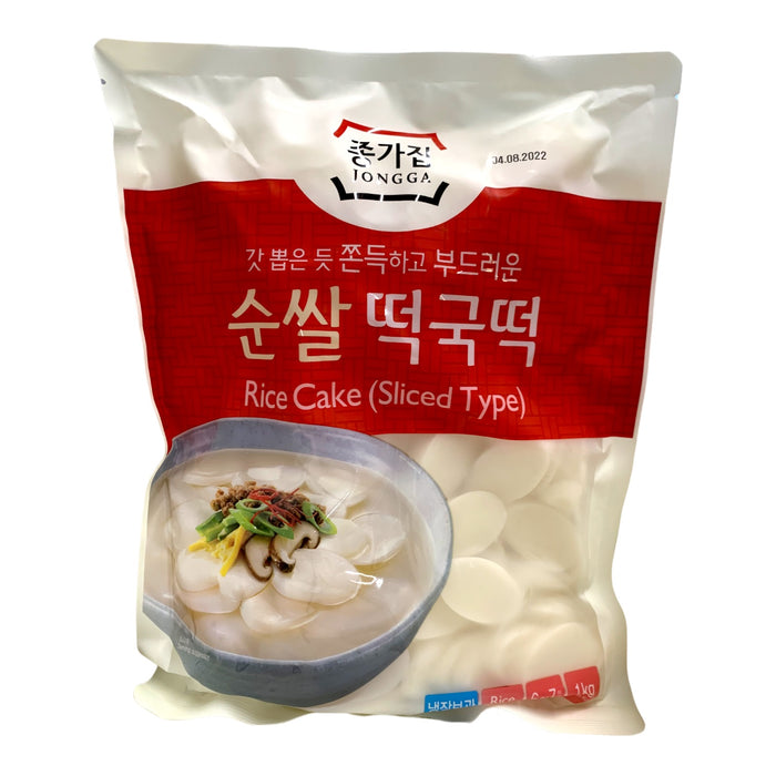 JONGGA RICE CAKES SLICED - 1KG