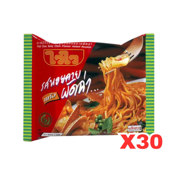 WAI WAI PAD CHAR BABY CLAM INSTANT NOODLE 60G, CASE OF 30