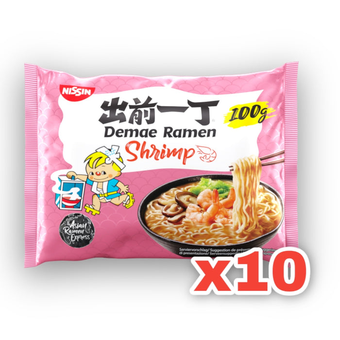 日清出前拉面虾，10 箱（BBD：2023 年 11 月）