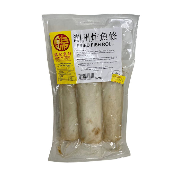 KAM KEE CHIW CHAU FRIED FISH ROLL 400G 錦記潮州炸魚條