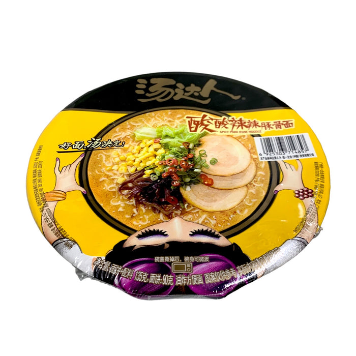 UNIF SOUP DAREN sPICY &amp; SOUR FLAVOR NOODLE 135G 统一汤达人酸酸辣辣豚骨面