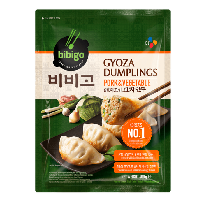BIBIGO PORK & VEGETABLE GYOZA DUMPLING - 600G