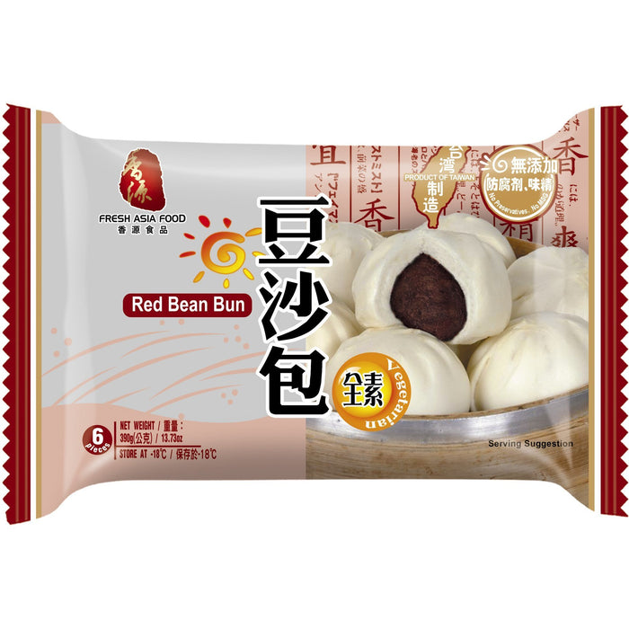 FRESH ASIA 台灣紅豆包 390G 香源台灣豆沙包