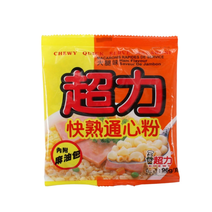 CHEWY QUICK SERVE HAM FLAVOUR MACARONI 96G 超力快熟火腿味通心粉
