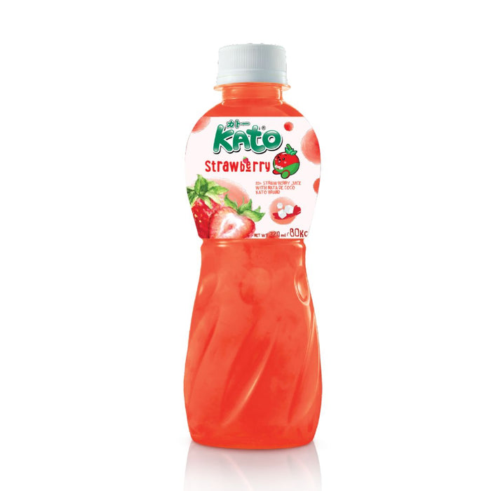 KATO STRAWBERRY FLAVOUR NATA DE COCO DRINK 320ML