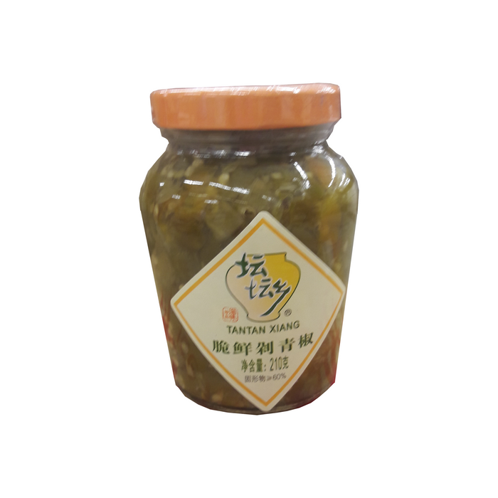 TANTAN XIANG CHOPPED CRISP GREEN CHILLI 210G 壇壇鄉脆鮮剁青椒