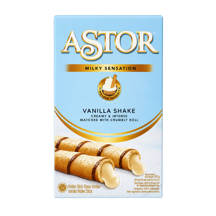 MAYORA ASTOR VANILLA WAFER ROLLS 40G